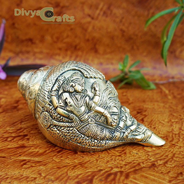 Brass Blowing Shankh / Brass Blowing Conch