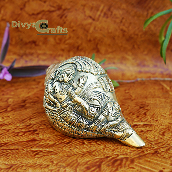 Brass Blowing Shankh / Brass Blowing Conch