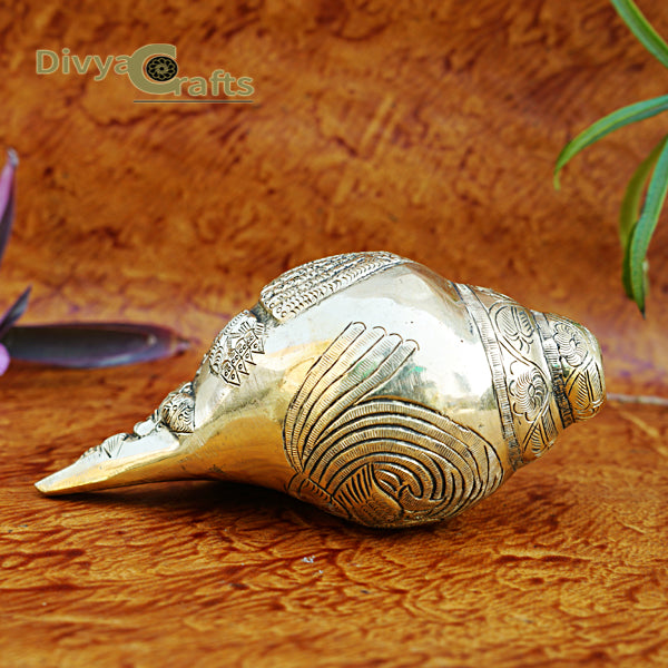 Brass Blowing Shankh / Brass Blowing Conch