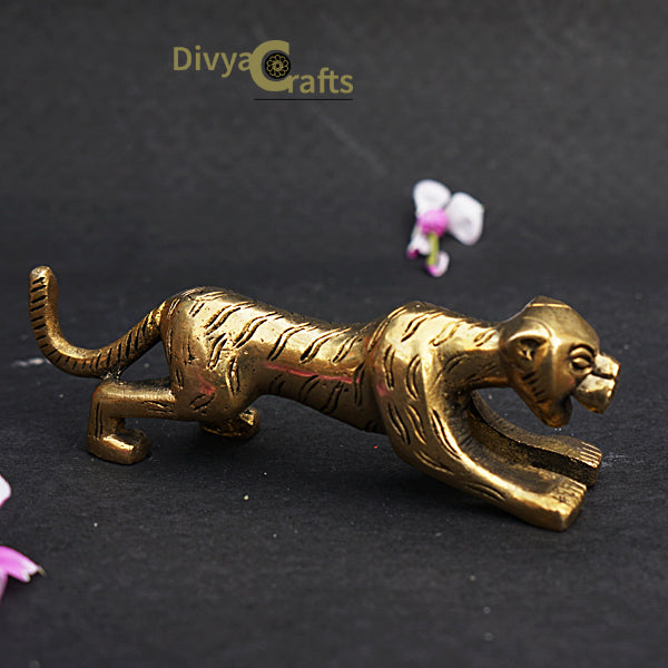 Brass Jaguar Figurine