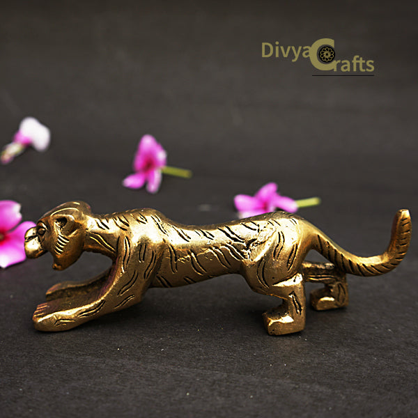 Brass Jaguar Figurine