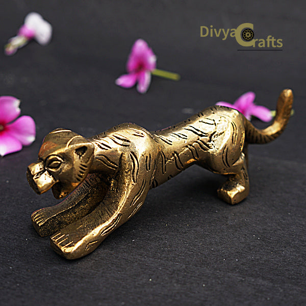 Brass Jaguar Figurine