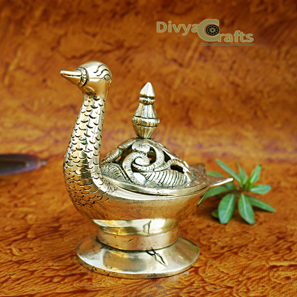 Brass Duck Design Dhoopdani / Incense Holder