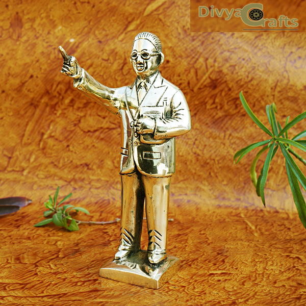 BRASS BHIMRAO AMBEDKAR STATUE(9")