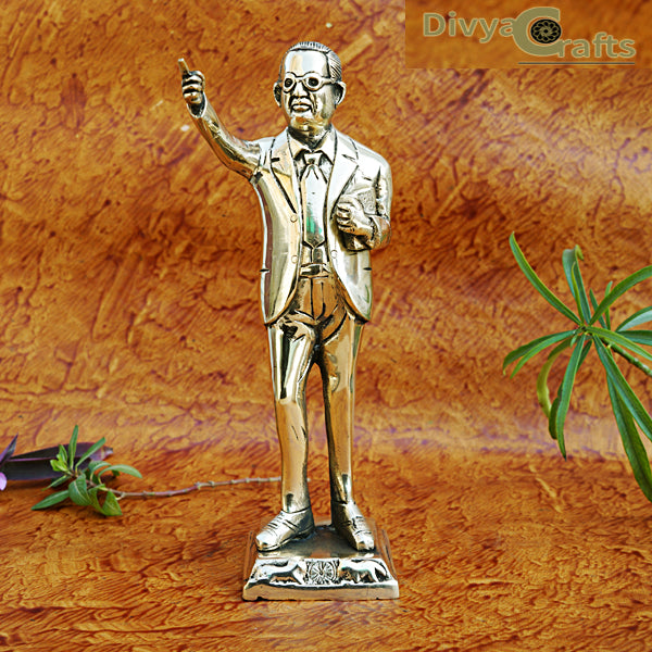 BRASS BHIMRAO AMBEDKAR STATUE(11")