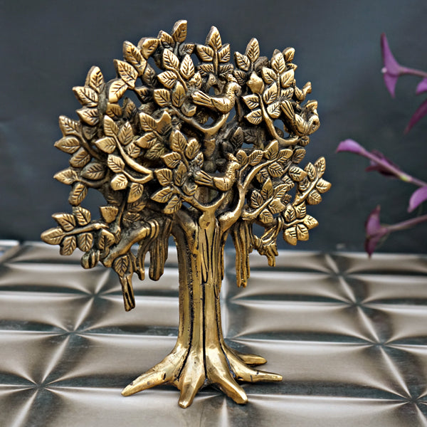 Brass Kalpavriksha People Tree (8.5 Inches)