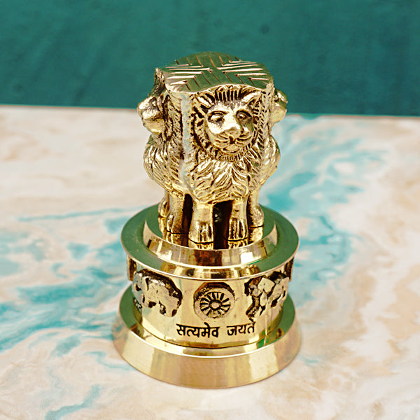 Brass Ashoka Stambh (3")