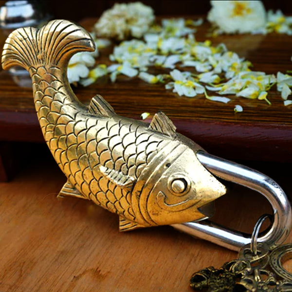 Beautiful Hand Made Fish Shape Door Pad Lock
