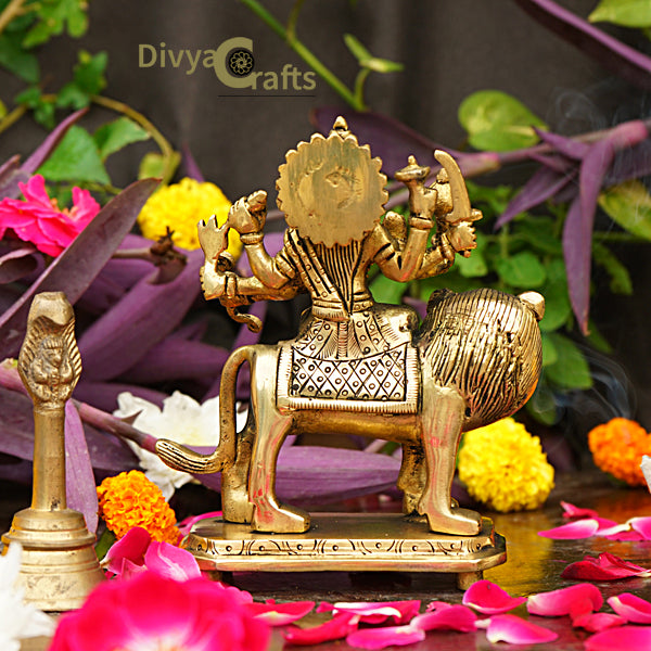 Brass Durga Devi Idol (5.5")