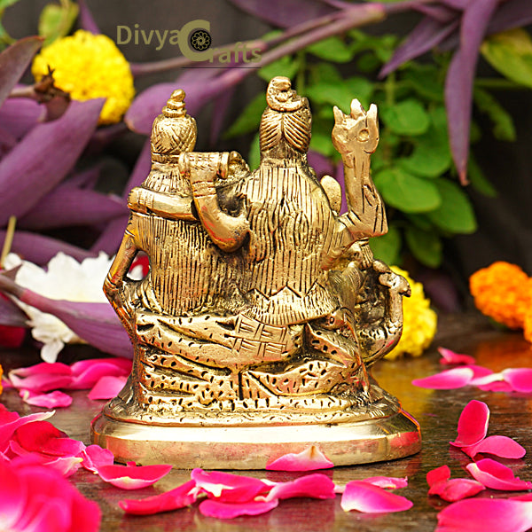 Brass Shiva Family Idol (4.5")