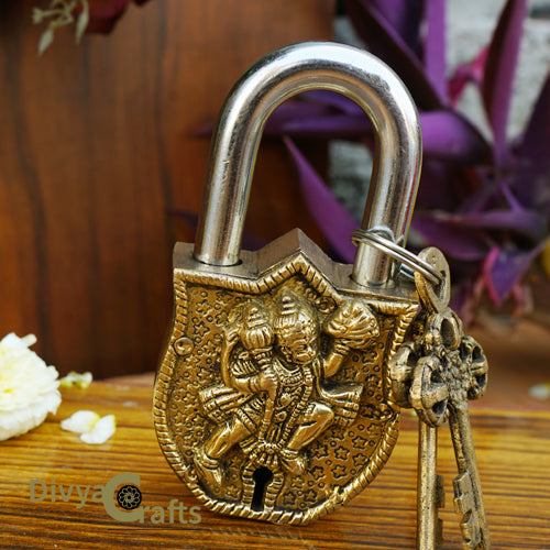 Brass Hanuman Door Lock