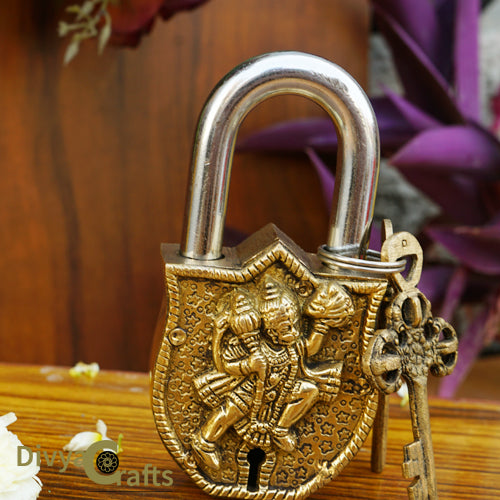 Brass Hanuman Door Lock
