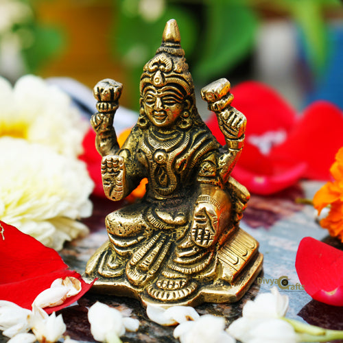 Brass Godess Lakshmi Idol