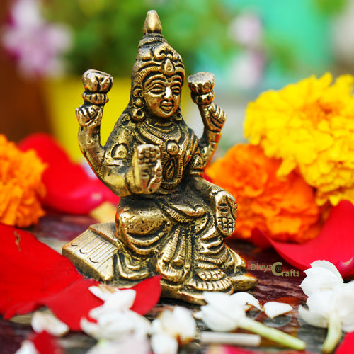 Brass Godess Lakshmi Idol